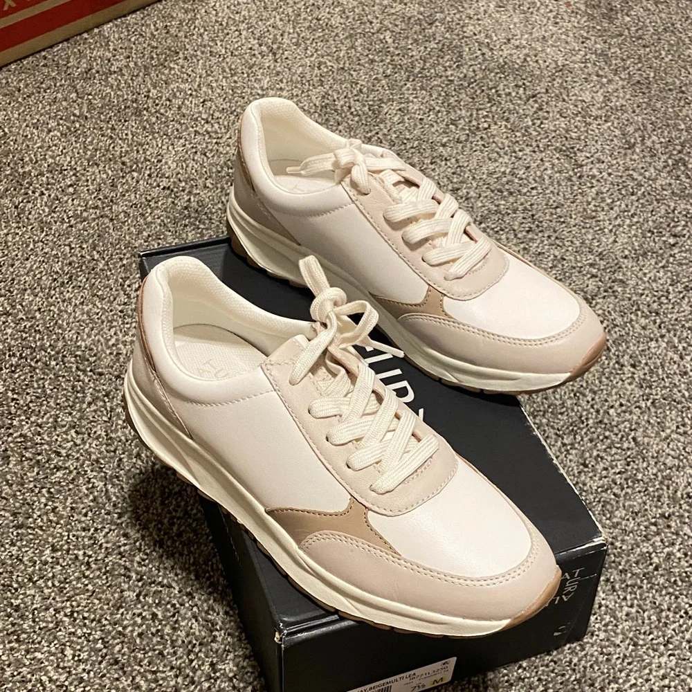 Naturalizer Cream and Tan Athletic Shoes